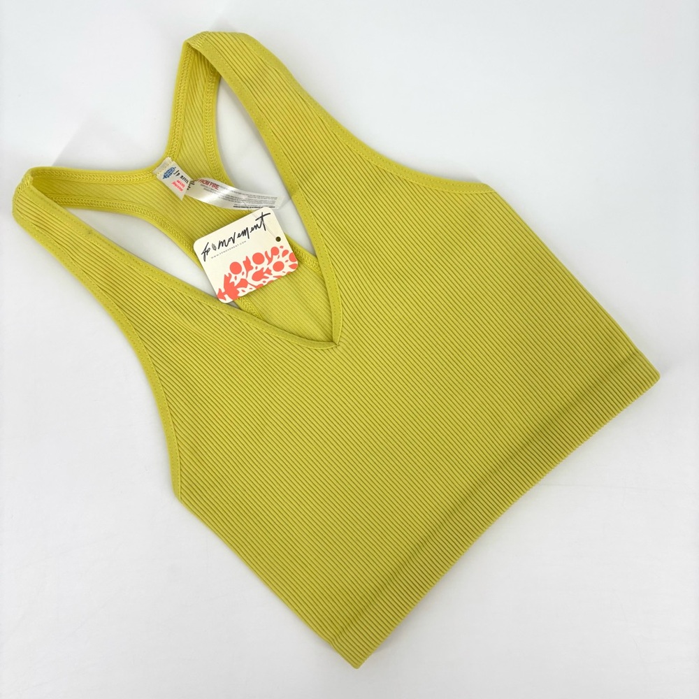 fp Movement by Free People NWT Pomelo Free Throw Ribbed Cropped Tank, Small